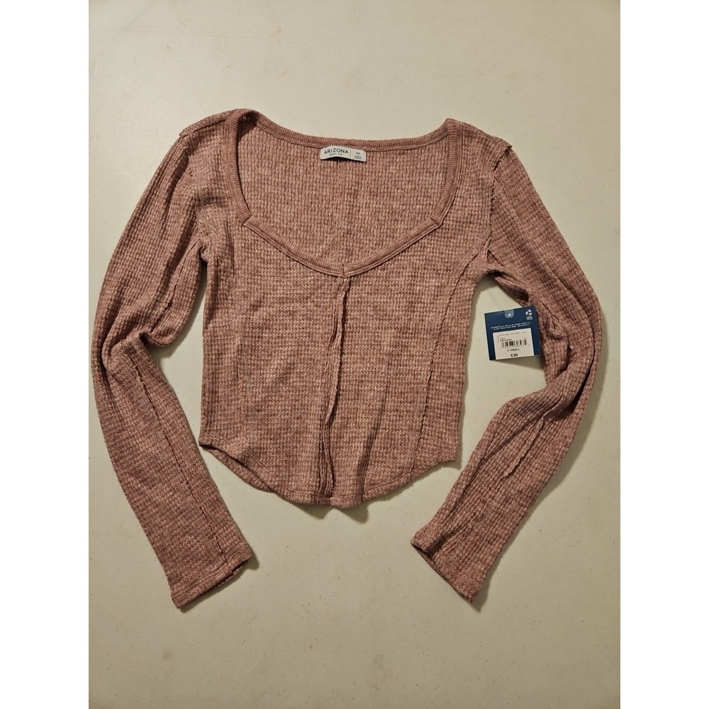Arizona Jeans Co. Sweater Shirt Knit Cropped Top Size XS NWT‎ (A1111)
